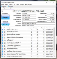 Жесткий диск 2.5" SATA-II 500Gb Hitachi Z5K500 [HTS545050A7E380] 5400 Cache 8MB